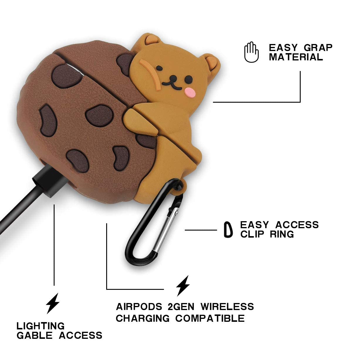 Cookie Bear Buds Airpods pro 2 Case