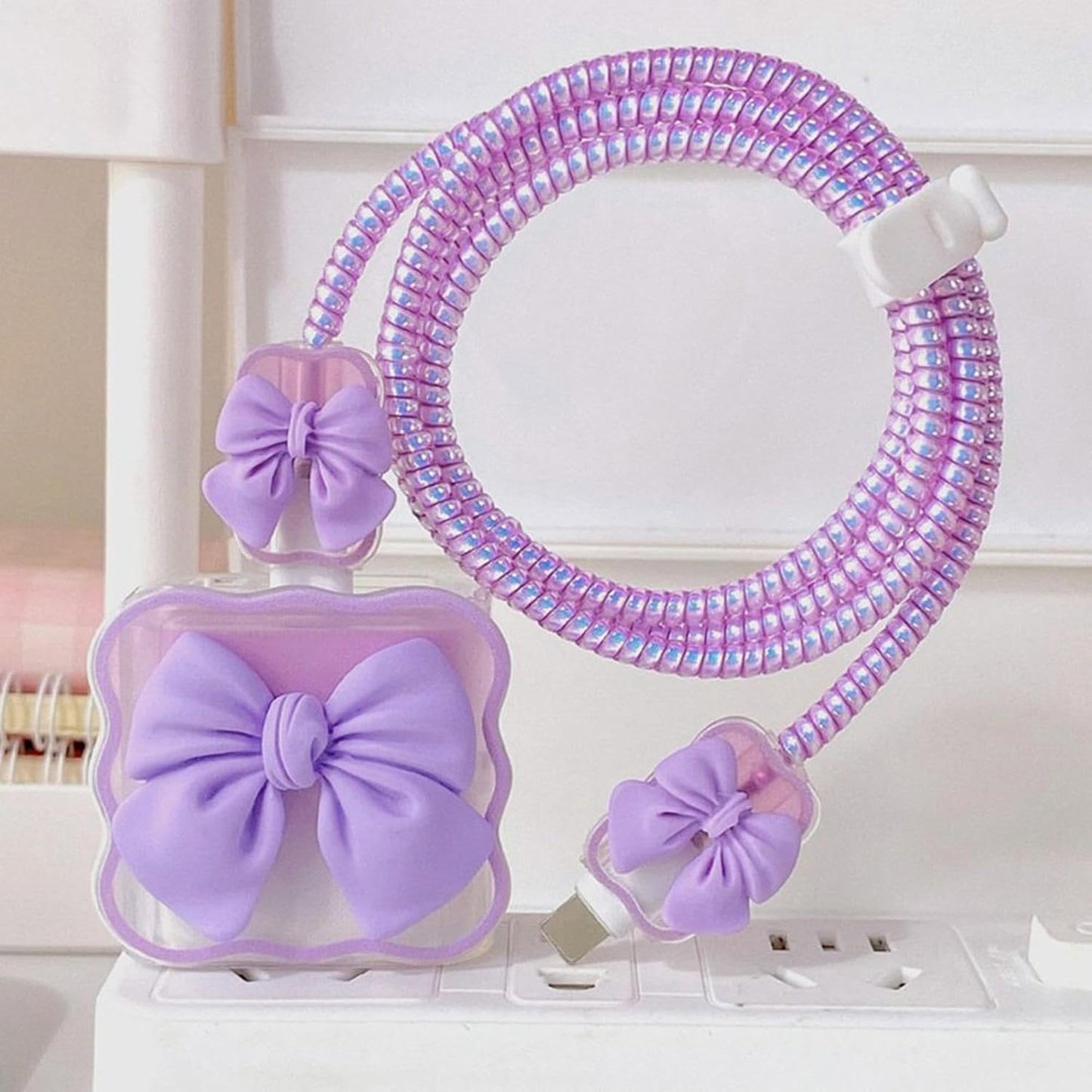 Lavender Bow Charger Case-18/20W