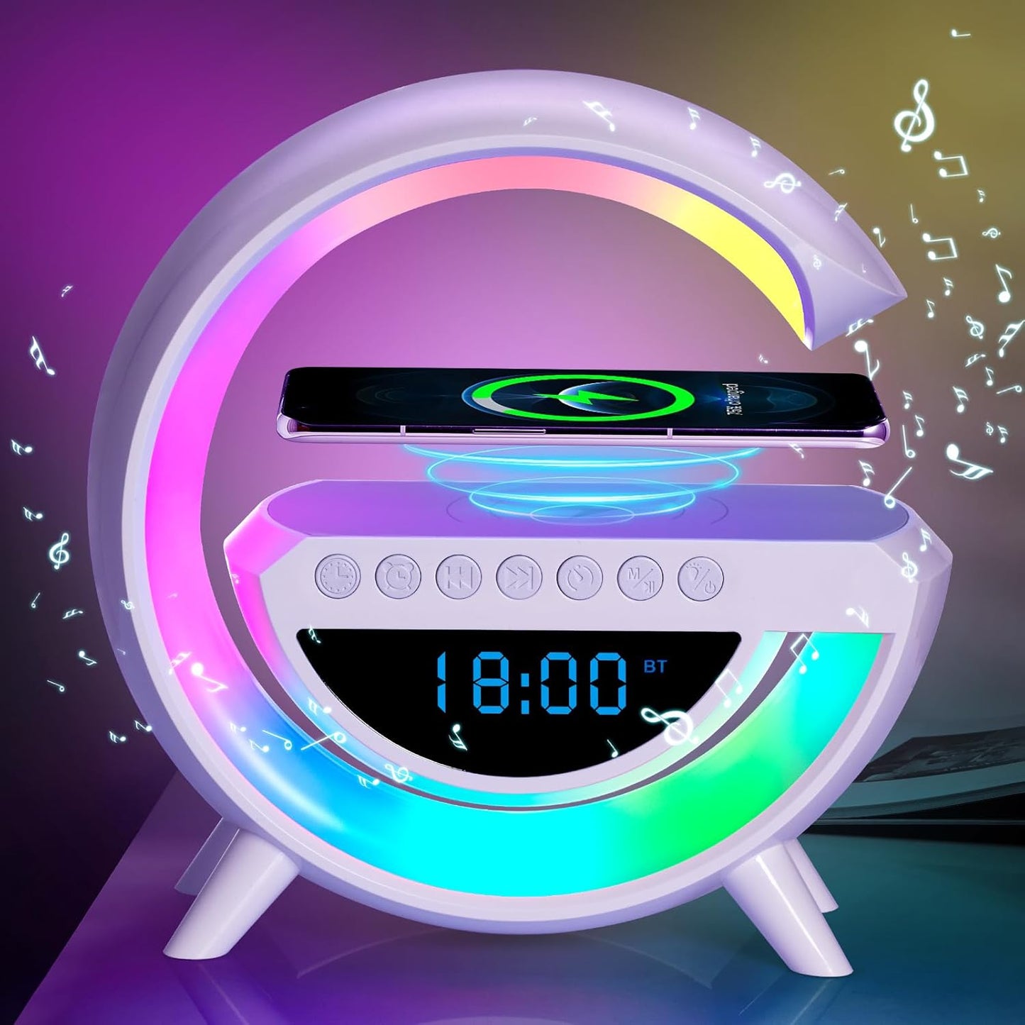 G-Shape Bluetooth Speaker Night Light